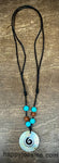 Abalone Shell Spiral Adjustable Necklace