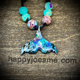Abalone shell Mermaid Tail Adjustable Necklace