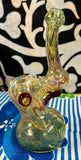 Heavy Fume Frit W/Slight Color Sherlock Bubbler