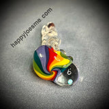 Rainbow Handpipe W/Opal