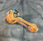 Clear Handpipe W/Colored Canework