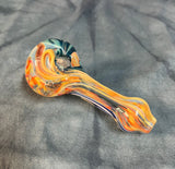 Clear Handpipe W/Colored Canework