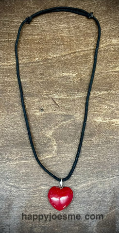 Red Heart Adjustable Necklace