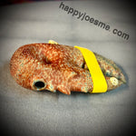 Sandblasted Barn Red W/ Barnacles Claw Handpipe - Mrs Claws