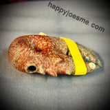 Sandblasted Barn Red W/ Barnacles Claw Handpipe - Mrs Claws
