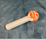 Orange Zagged Lollipop Handpipe