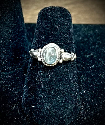 Labradorite 925 Silver Ring Size-5