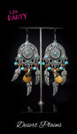 *Paparazzi Accessories* Desert Plains Blue Earrings