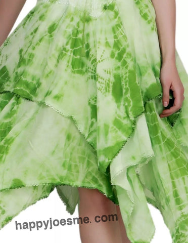 Women's Tie dye Asymmetrical Hem Sleeveless Summer Dress Happy Trails Inc & Joe's Smoke Shop Women's Tie dye Asymmetrical Hem Sleeveless Summer Dress Happy Trails Inc & Joe's Smoke Shop