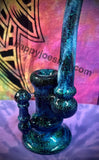 Stormy Sparkly Opal Sherlock Bubbler