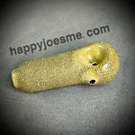 Golden Textured Frit Handpipe