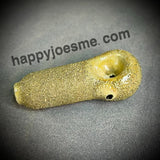 Golden Textured Frit Handpipe