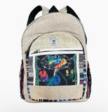 Large Hemp Backpack - Assorted Design