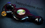 4.5" Black Handpipe with Wig Wag Disc