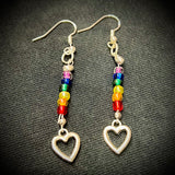 925 Silver Rainbow Earrings
