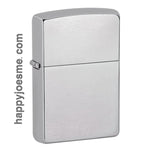 Zippo- 200 Reg Brush Fin Chrome Lighter