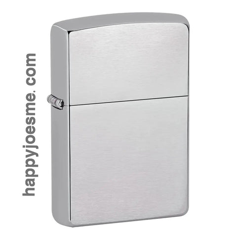 Zippo- 200 Reg Brush Fin Chrome Lighter