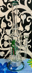 15” Rock Glass Single Perc Hourglass Waterpipe