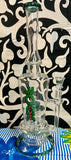 15” Rock Glass Single Perc Hourglass Waterpipe