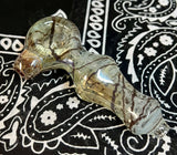 4" Clear Fumed Color Whipped Handpipe