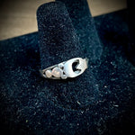Moon/Stars 925 Silver Ring Size-9