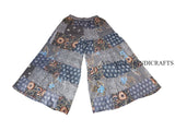 Rayon Patchwork Wide Leg Hippie Boho Gypsy Palazzo Pants Trouser