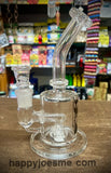 8" Slight Bent Neck Waterpipe w/Showerhead Perc