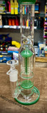 10” Dual Perc Straight Tube Waterpipe