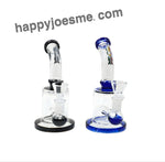6” Rock Glass Inline Perc Bent Neck Waterpipe
