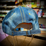 Rhinestone American Flag Jean Baseball Hat ￼