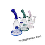 8” Single Perc Bent Neck Waterpipe