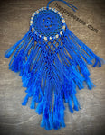 Blue Flower Dreamcatcher-Made in Mexico