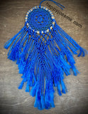 Blue Flower Dreamcatcher-Made in Mexico