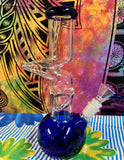 9.5” Clear/Blue Zong Waterpipe