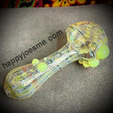 Fumed Sparkly Raked Handpipe