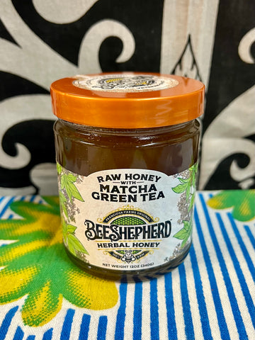 BeeShepherd Herbal Honey- Raw Honey with Matcha Green Tea