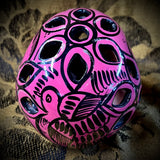 Talavera Sugar Skull Pink/Black/White