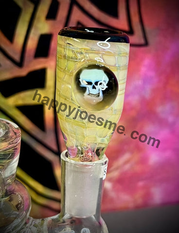 14MM Male Slide Wrap & Rake Fume W/Skull Millie by Pharo