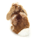 Bunny Sitting Dark Brown White Piqued 20 cm - Plush Toy