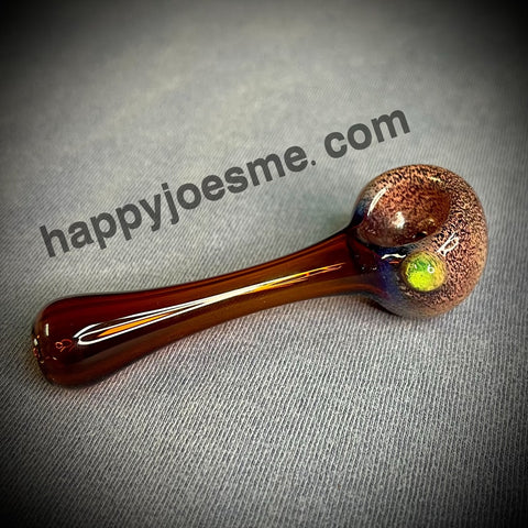 Mini Brown Handpipe W/Frit Bowl
