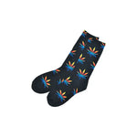 Holy Smokes Rainbow Hemp Leaf Tall Socks