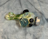 Heavy Heady Handpipe W/Flat Marbles