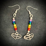 925 Silver Rainbow Earrings
