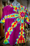 Rainbow Shooting Star On Magenta Size-Adult 3XL