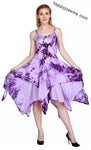 Women's Tie dye Asymmetrical Hem Sleeveless Summer Dress