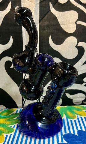 Sherlock Double Bubbler Cobalt Blue