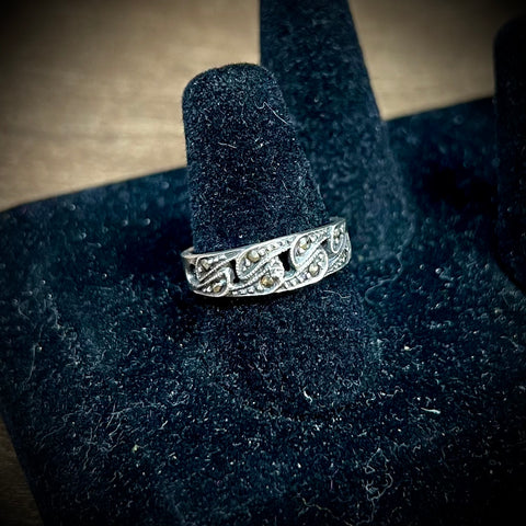 Paisley 925 Silver Ring Size-8