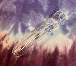 3.5” Clear W/3 Purple Bumps Chillum