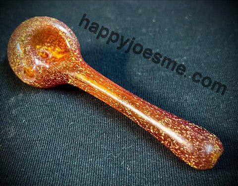 4” Red w/ Orange Dichro Handpipe