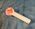 Orange Zagged Lollipop Handpipe